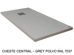 Bac de douche, extra plat, avec rainures pour un espace de séchage, L. 100 à 210 cm x l. 70 à 100 cm Résine anti glissant, finition misse, 10 couleurs, Livraison offerte
